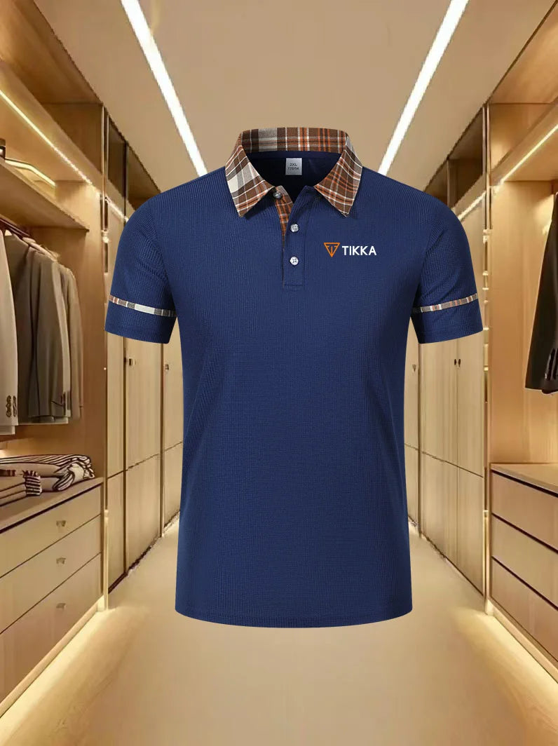 Tikka By Sako Finland Firearms Logo 2026 Men'S New Summer Polos Shirts Breathable Short Sleeve Fashion Casual Slim Fit Lapel Top