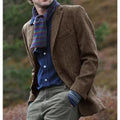Mens Clothing Men's Coat Herringbone Jacket Slim Design Single Breasted Casual Comfortable Work Wear Men's Autumn Jackets Man