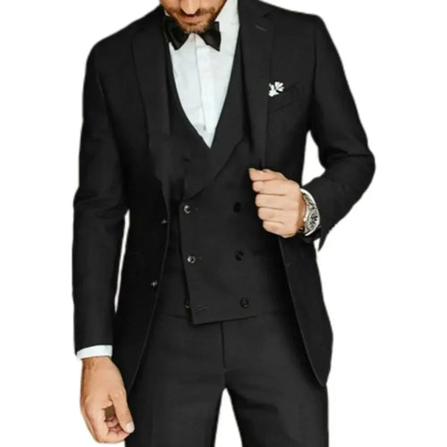 Elegant Ternos Masculinos 3-Piece Smoking Set