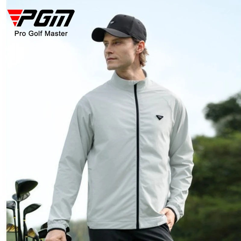 Golf Men's Jacket Summer Stand Up Collar Breathable Sports Top YF864