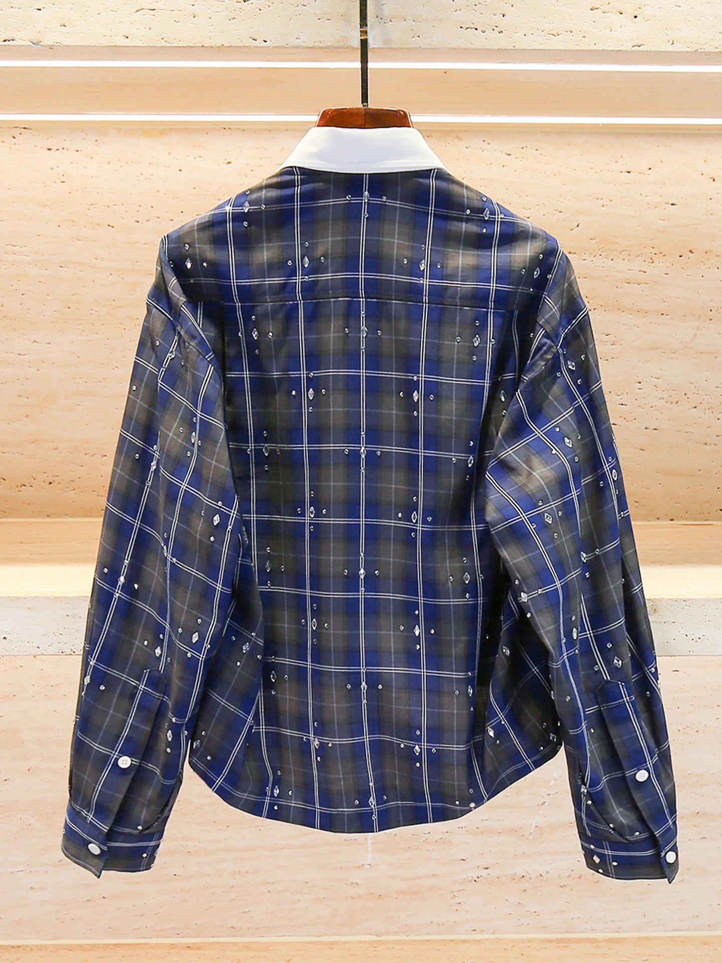 S Home South Oil High End Women's Casual Versatile Rhinestone Plaid irt