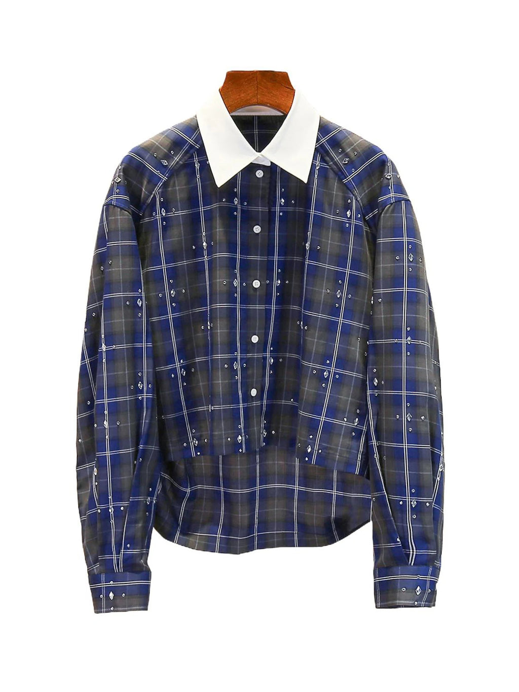 S Home South Oil High End Women's Casual Versatile Rhinestone Plaid irt